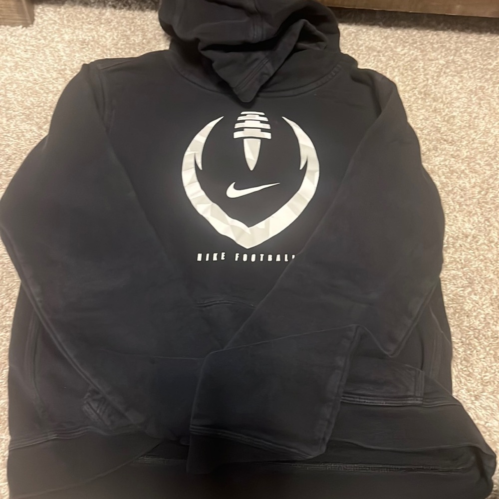 Nike Club Big Kids Boys Football Pullover Hoodie Black CV8612-010 Size XL